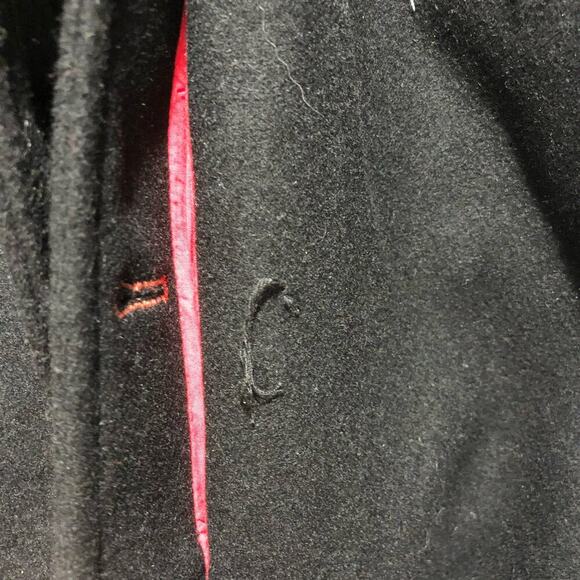 Free People Manteau Cecelia Peacoat Button Front Buckle Detail Black M $348 - Picture 12 of 16